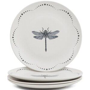 Mesa Brasil 4pk 10.5in Dragonfly Dinner Plates - NIB